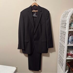 Lauren Ralph Lauren Men’s Pinstripe Wool Suit Blazer Coat 46L Pants 40X29